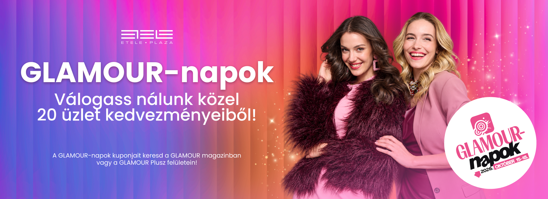 GLAMOUR-napok az Etele Plaza-ban