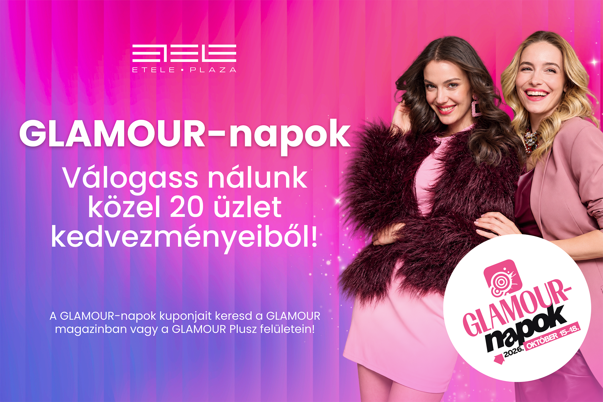 GLAMOUR-napok az Etele Plaza-ban